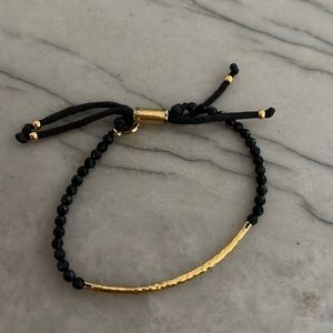 Black gemstone bracelet- barely used